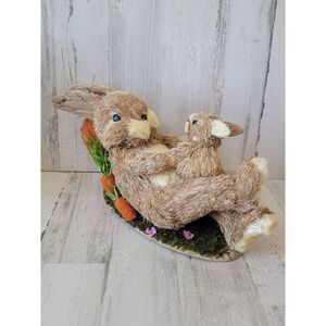 Bottle brush Easter‎ Bunny parent dad baby child carrot unique spring home decor